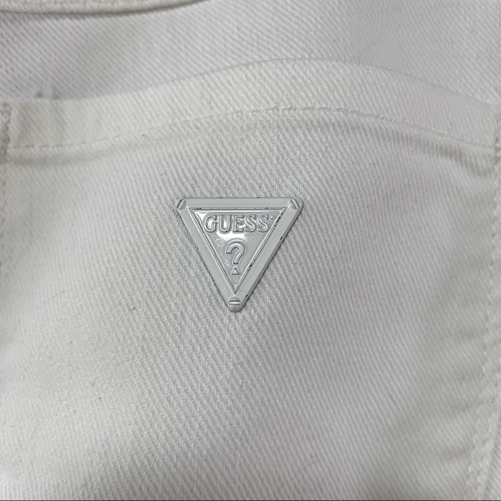 NWT Guess White Brittney Skinny Slim Jeans 28 - Picture 3 of 6